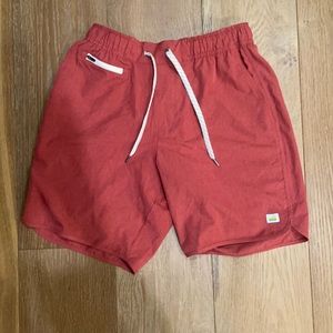 Vuori Banks Shorts - Red